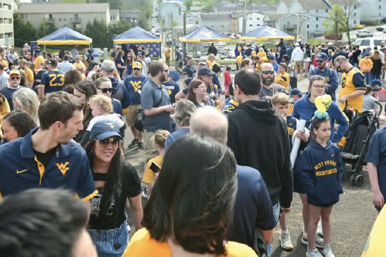 GOLD-BLUE SPRING GAME Fan Support